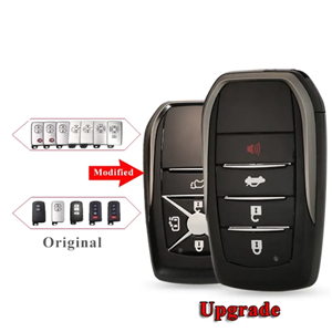 Upgrade Remote 2/3/4 Buttons Car Smart Key Shell For Toyota Camry Crown Avalon 4Runner Land Cruiser Prius RAV4 Venza FOB Case