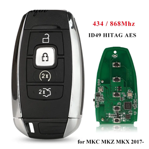 Car Key Remote For Lincoln MKC MKZ MKX NAVIGATOR 2017 2018 2019 434/868Mhz ID49 Smart Fob Control Keyless Go