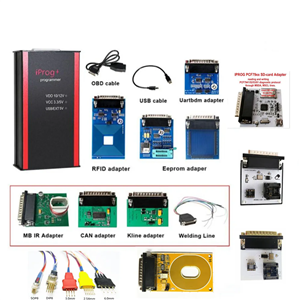 V87 Iprog+ Pro Programmer Full Version with Probes Adapters + IPROG Plus PCF79xx SD Card Adapter + Universal RDIF Adapter + 35080/160 Adapter + 35080/080 Adapter