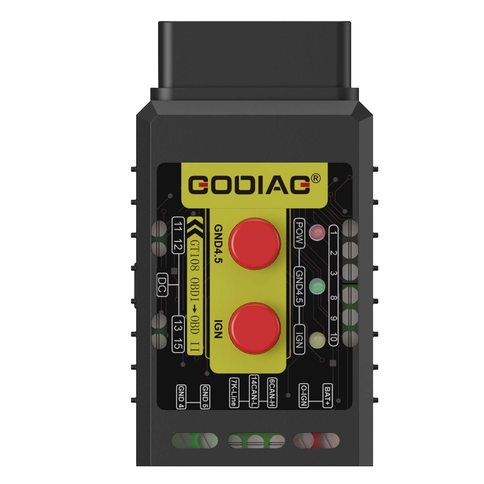 Godiag GT108 Super OBDI-OBDII Universal Conversion Adapter For Car, SUV, Truck, Tractor, Mining Vehicle, Generator, Boat, Motorcycle
