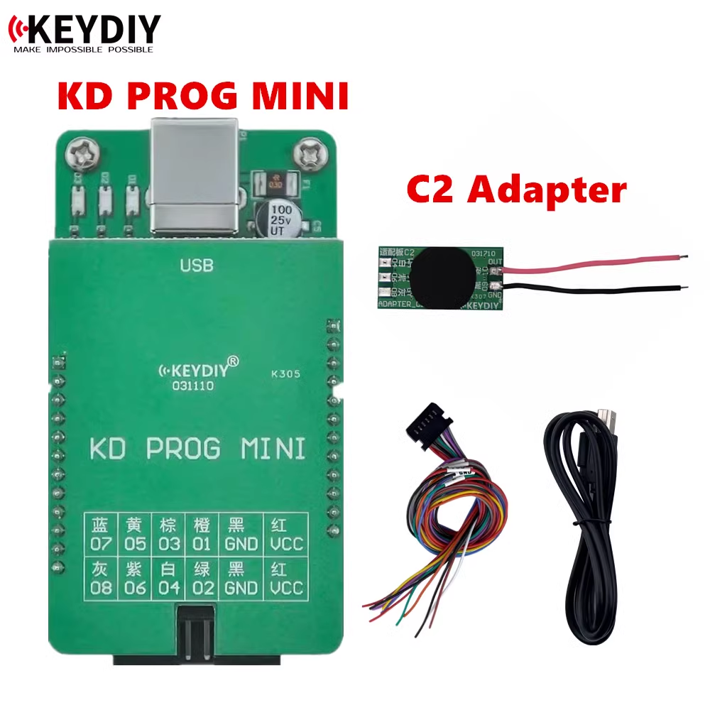 Original KEYDIY KD PROG MINI Reading Dashboard Data With C2 Adapter Support V W MQB Programming Function Working with KD-MATE and KD-MAX