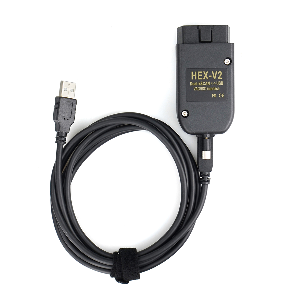 V2023.03 VAG COM VCDS HEX V2 Intelligent Dual-K & CAN USB Interface Vag Cable For VW AUDI Skoda Seat
