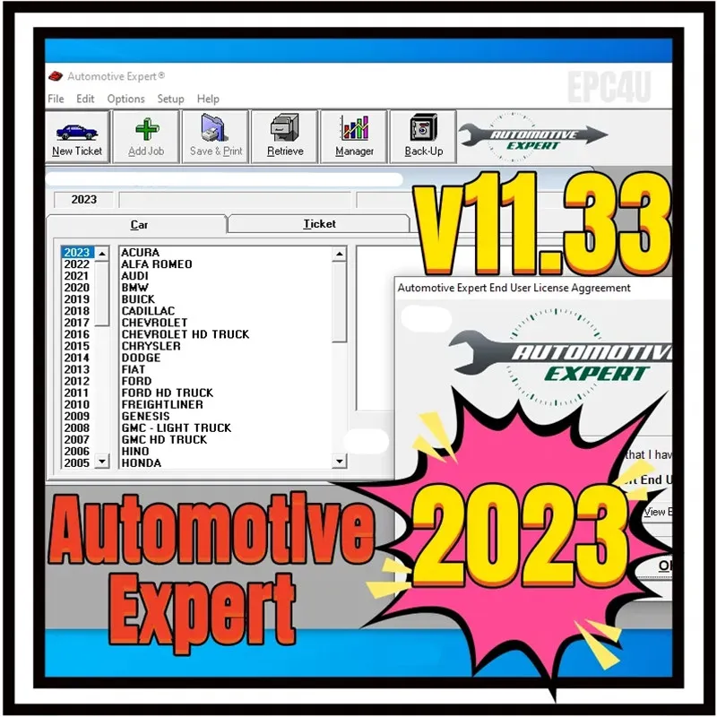 2023 New Verson Automotive Expert Version 11.33 with Crack for Multiple install with install video