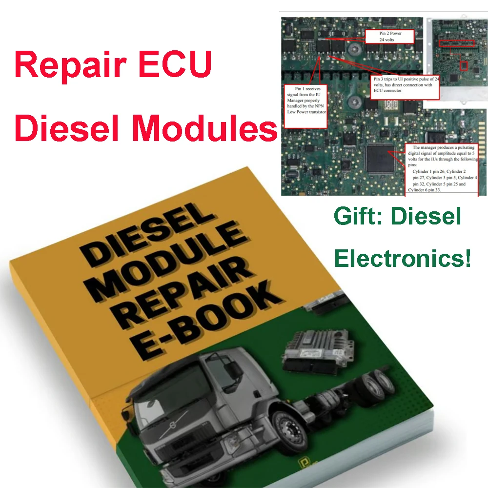 ECU Modules Repair Diesel Electronics Mapped Schemas of PLD Common Rail System Siemens for Ford EDC for Volvo for Benz-Mercedes