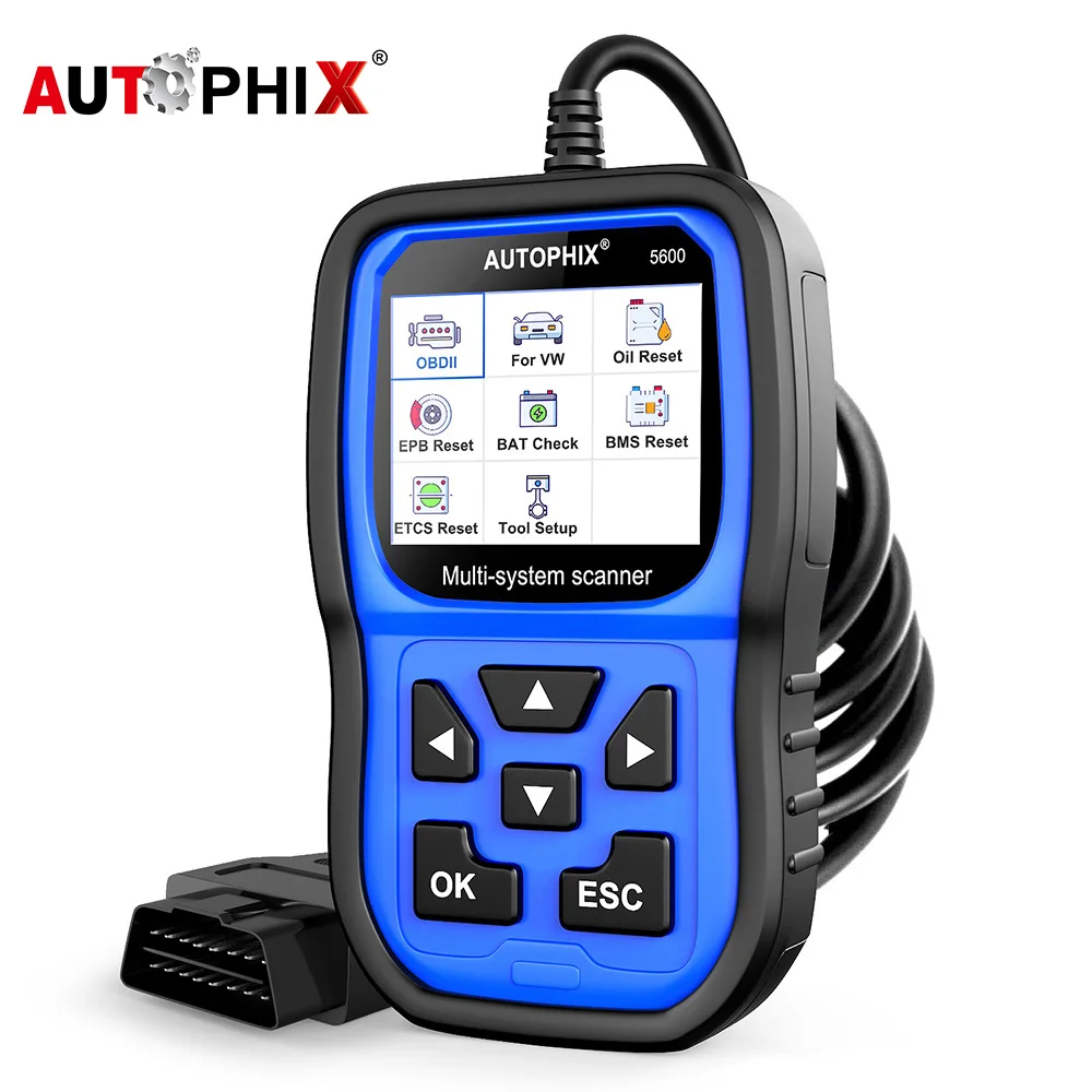 Autophix 5600 Professional OBD2 Full System Automotive Scanner Code Reader Airbag ABS EPB Oil Reset Car Diagnostic Tool For VW