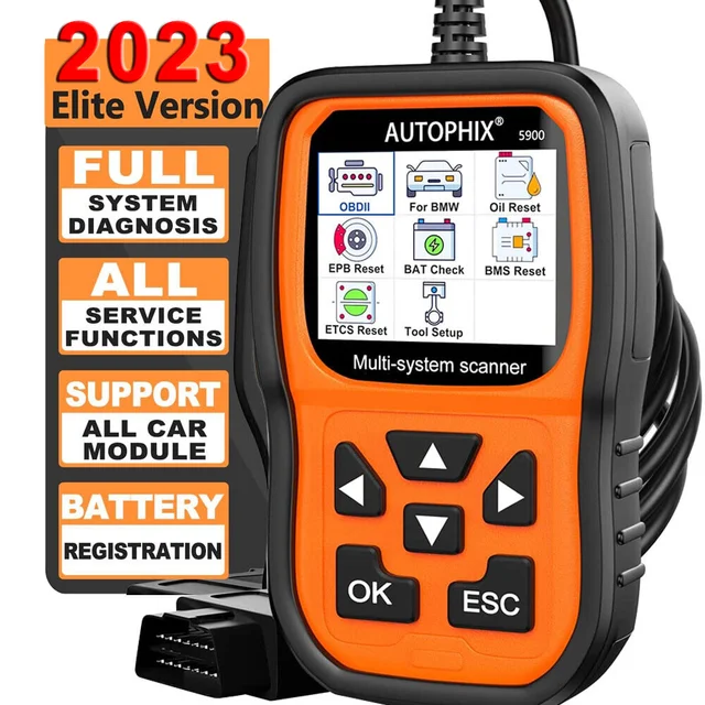 Autophix 5900 For BMW Full System Diagnostic OBD2 Scanner Battery ABS EPB BAT OIL Reset Diagnostic Tool Code Reader