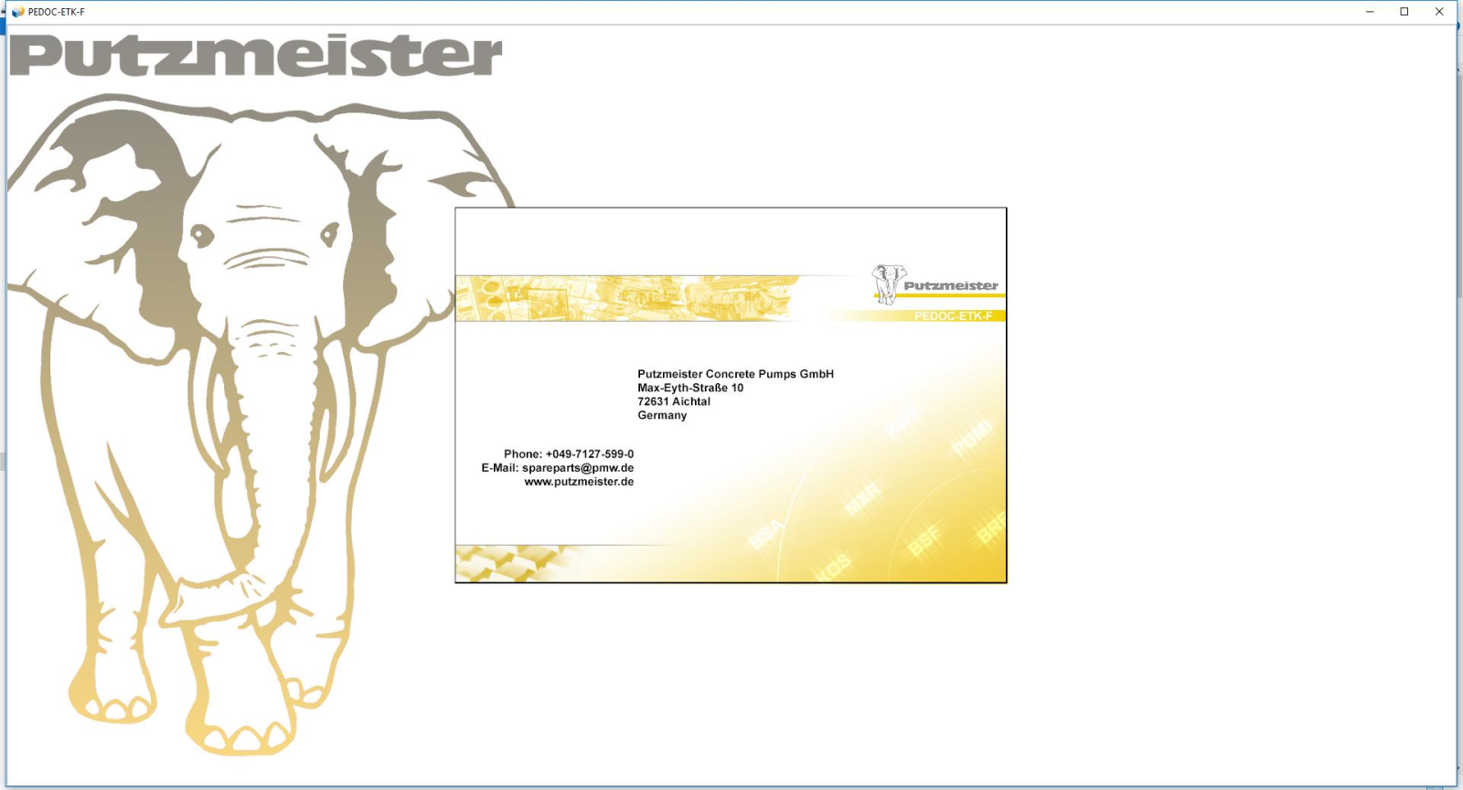 Putzmeister Spare Part & Documentation [05.2016] EPC Putz ETK