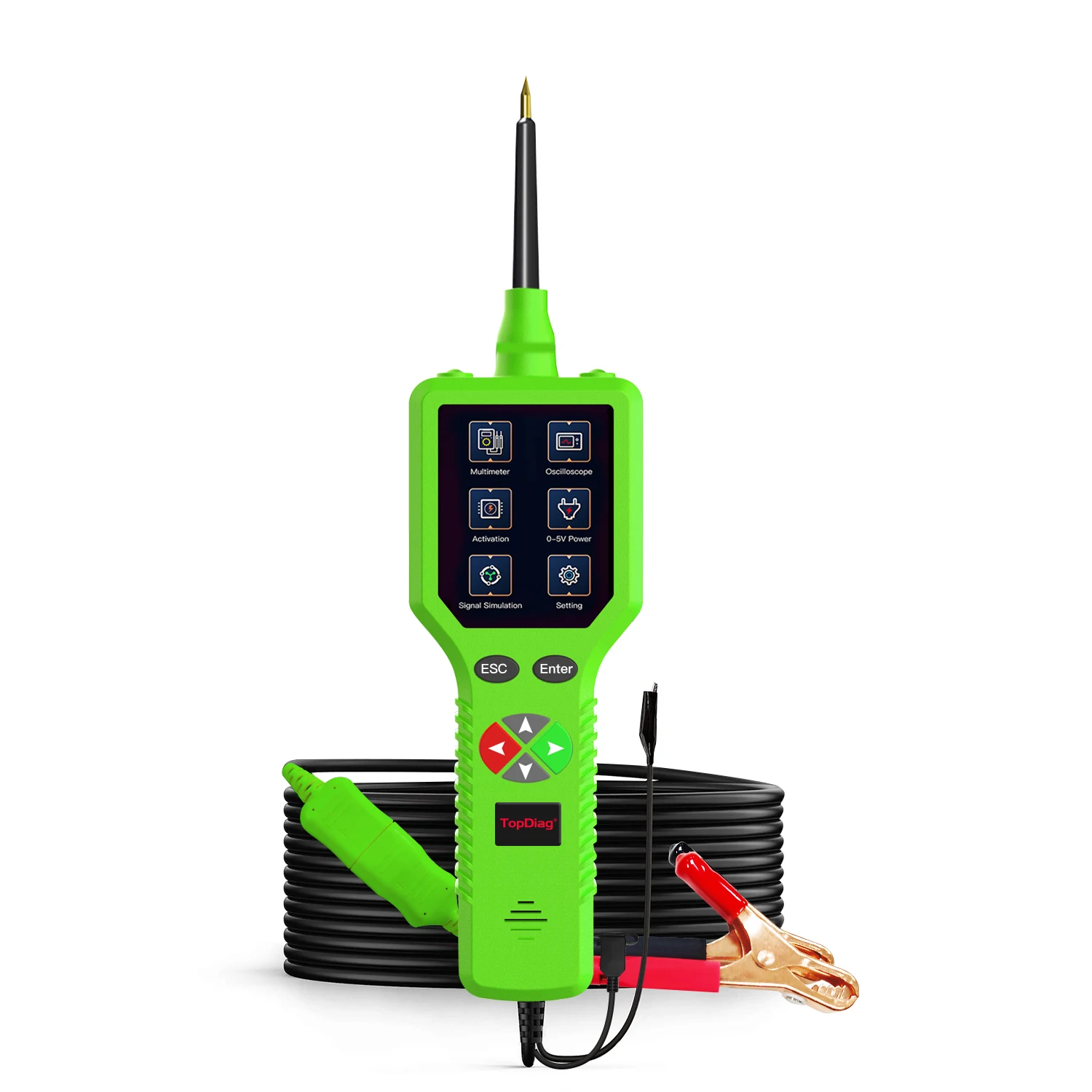 JDIAG P100 Pro 9V-30V Automotive Circuit Tester Powerful Probe Quickly Detect Automotive Circuit Electronic System Battery Test