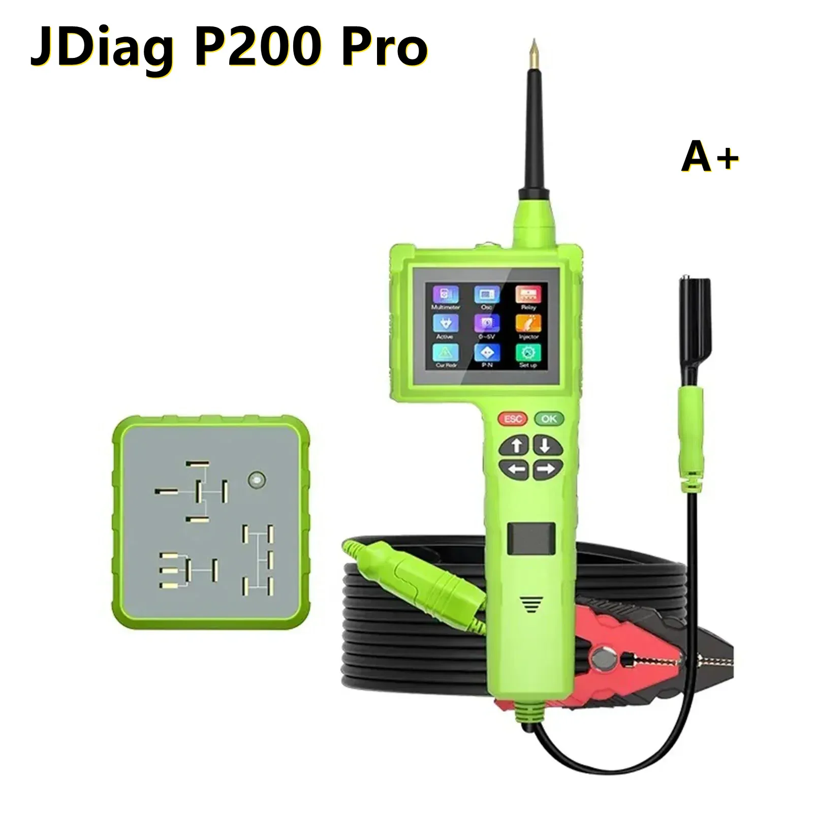 JDiag P200 Pro Newest Smart Hook Master Edition Car Circuit Tester 9-48V Automotive Power Probe Electrical System Tester