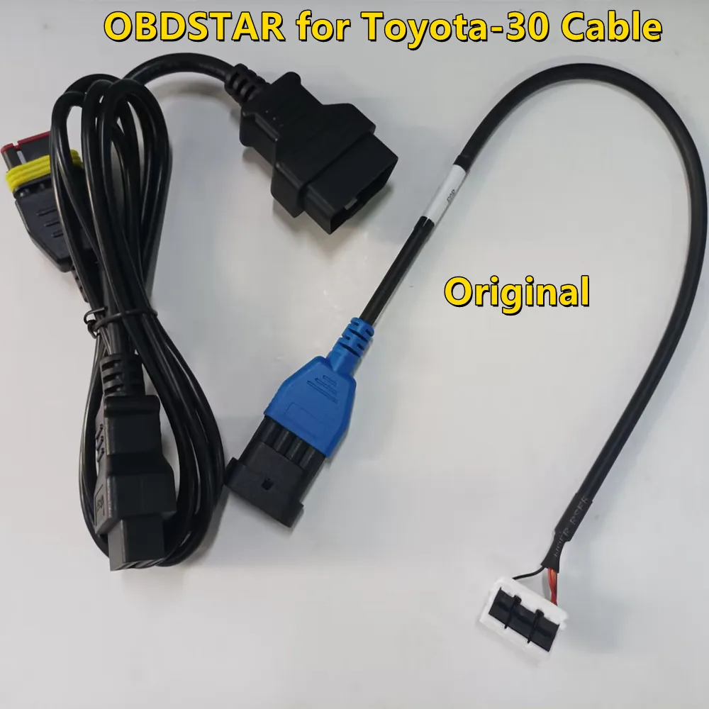 NEW OBDSTAR Toyota-30 V2 Cable 30PIN Connector Proximity Key Program All Key Lost No Need to Pierce the Harness support 4A 8A-BA