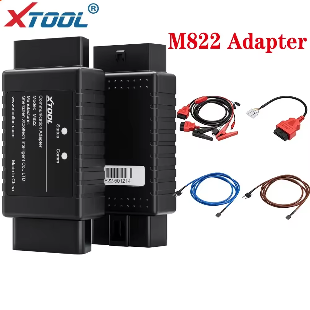 XTOOL M822 Adapter works with KC501/ KS-1 Emulator for X100PAD3/X100PAD Elite/X100MAX For Toyota 8A All Key Lost Programming