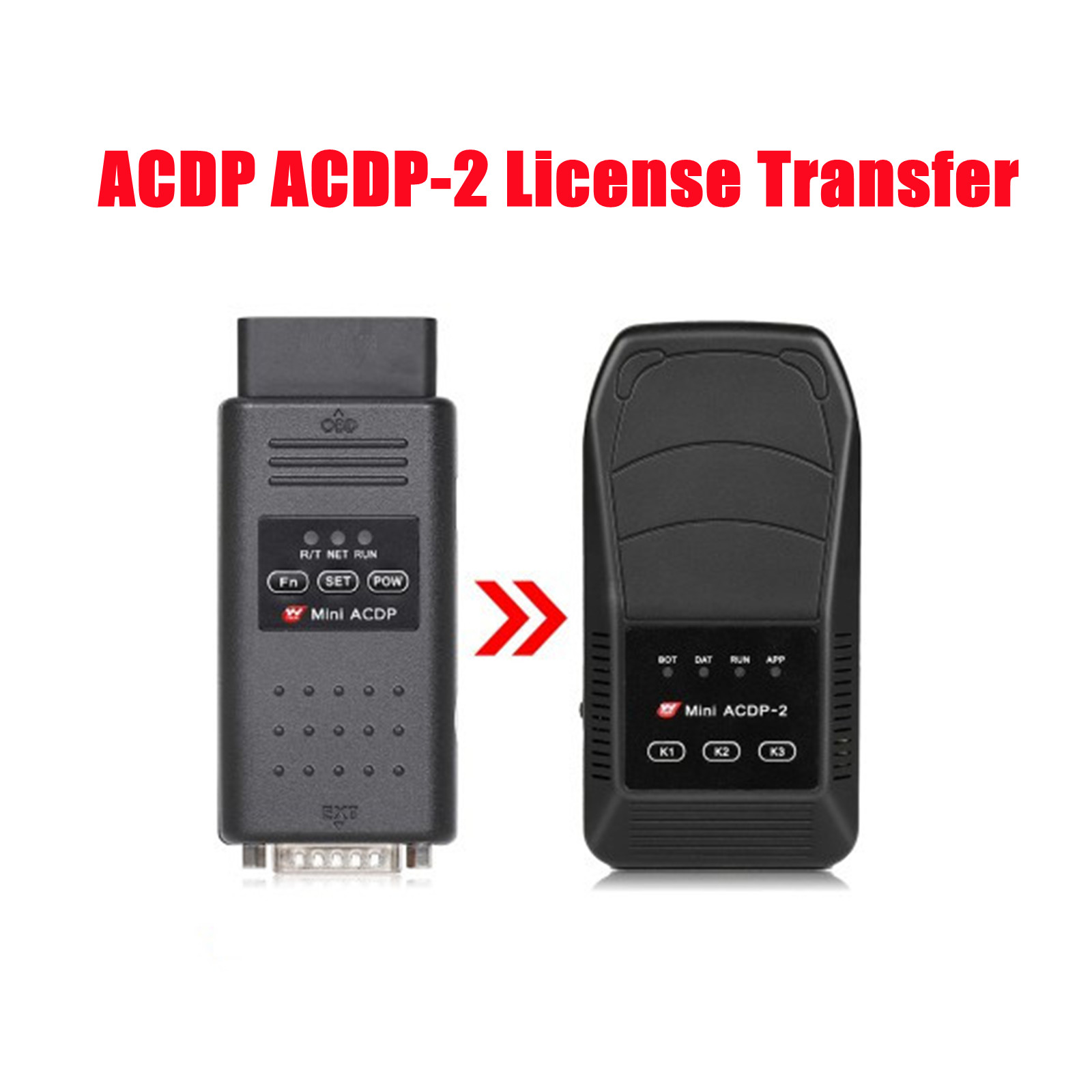 Yanhua Mini ACDP ACDP-2 License Transfer Plan Transfer All License from ACDP-1 to ACDP-2