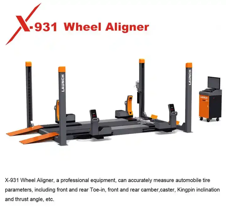LAUNCH X931 Wheel Alignment Machine Corghi Wireless Wheel Aligner 3D Wheel Alignment Machine