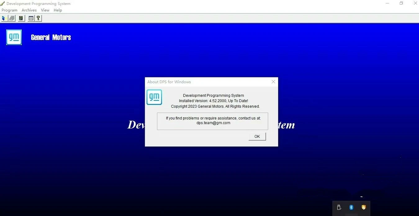 GM Development Programming System DPS Software V4.52