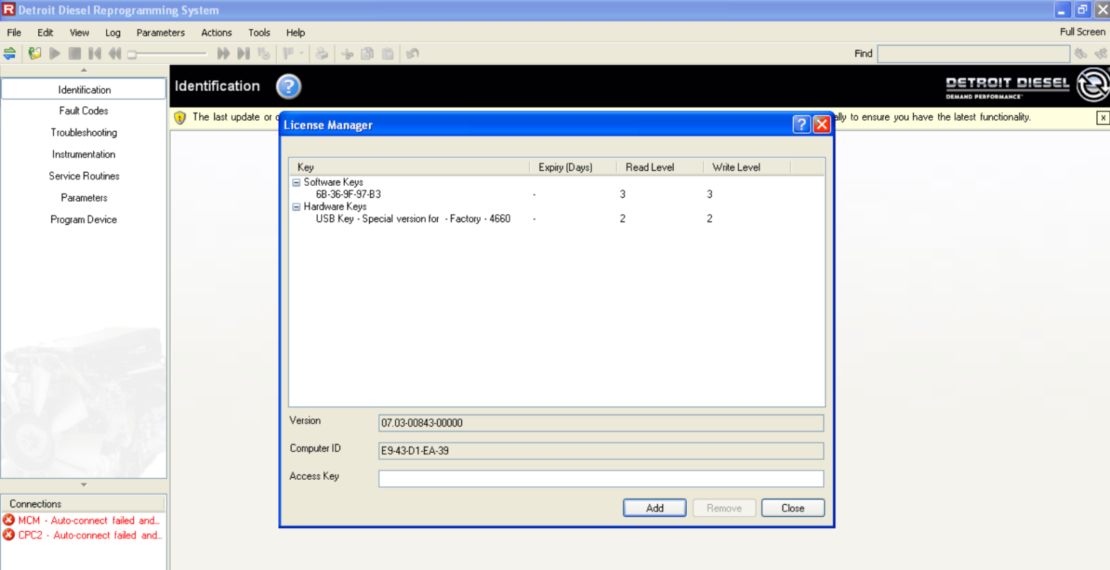 Detroit Diesel Reprograming System DDRS 7.11 + MBE-DDEC (Detroit Diesel Electric Control) Reprogramming System 6.14 + video guide