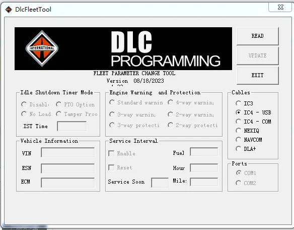 International DLC Fleet Programming Tool v1.33 2023