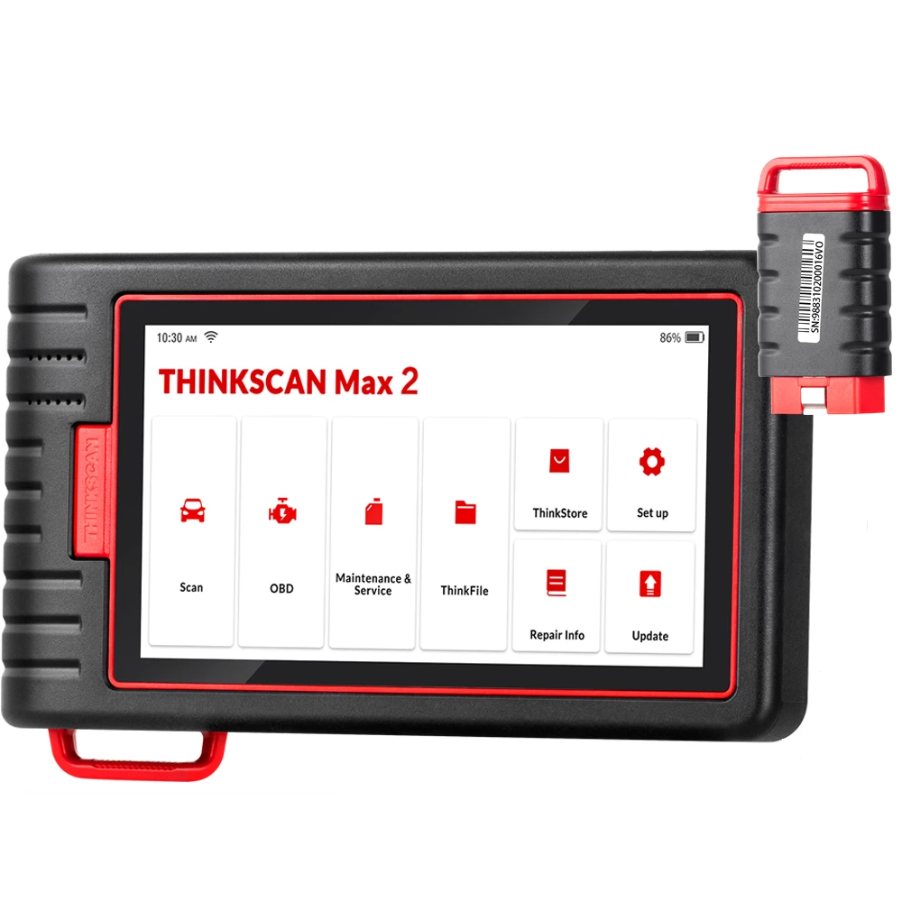 THINKCAR ThinkScan Max 2 Diagnostic Tools Full system Support CANFD For GM AF DPF IMMO 28 Reset ECU Coding OBD2 Scanner