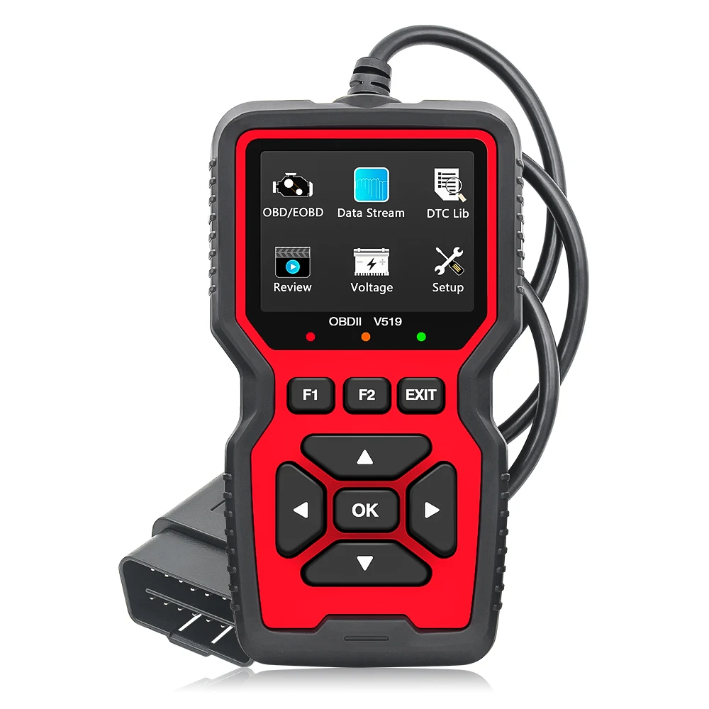 V519 OBDII Code Reader Car Diagnostic Scan Tool Automotive ODB2 Voltage Tester OBD 2 Scanner Auto Tools