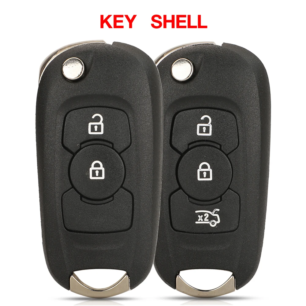 2/3 Buttons Original Flip Folding Remote Car Key Shell Case For Buick/Opel/Vauxhall Astra K 2015 2016-2019 Replacement
