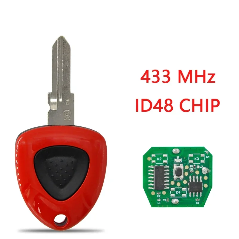 Smart Remote Control Car Key With 1/3 Buttons 433MHz ID48 Chip Fob For Ferrari F430 2005 2006 2007 2008 2009