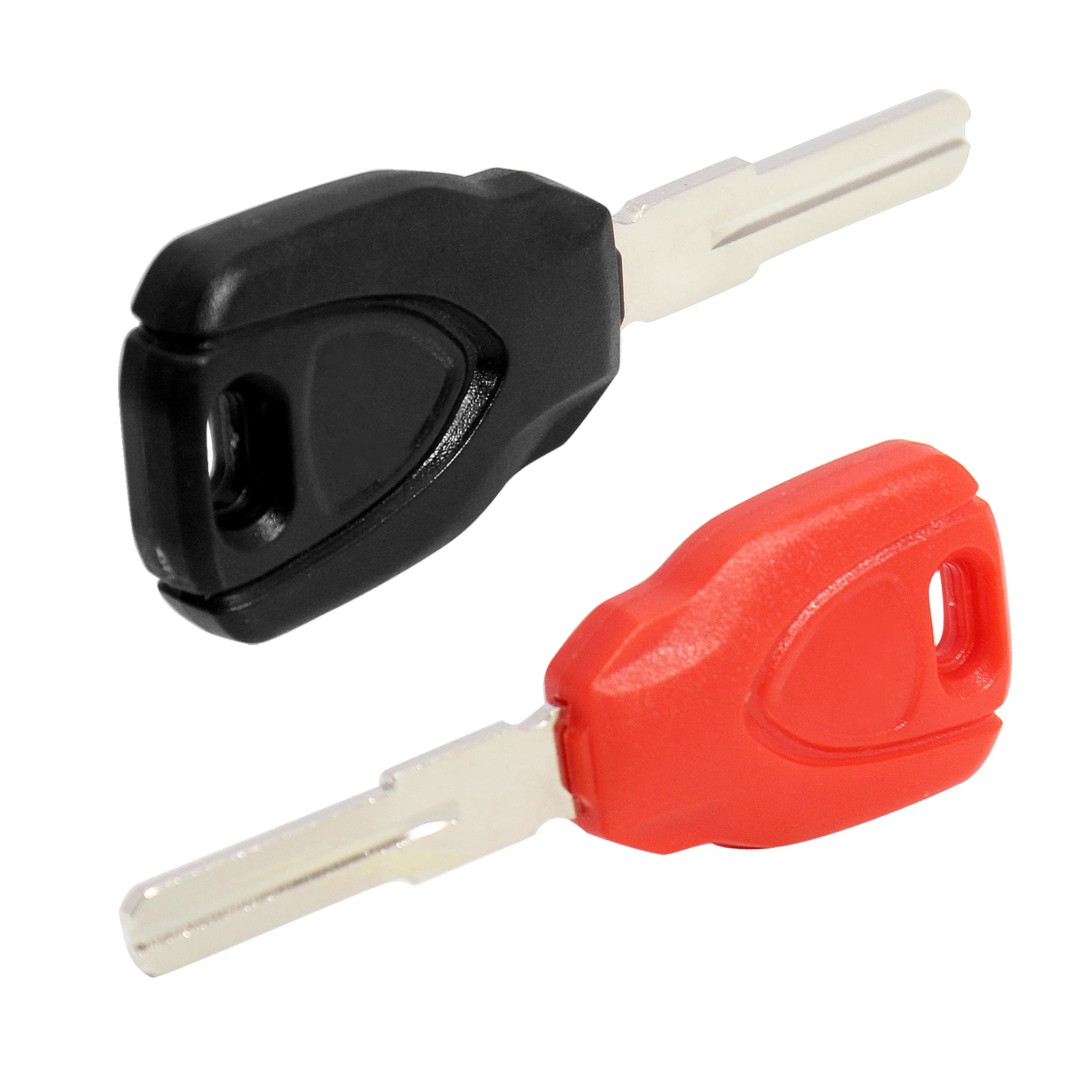 Motorcycle Black / Red Blank Key Uncut Blade Keys For Ducati Monster 696 796 795 899 959 1098 1199 1299 Multistrada MTS950