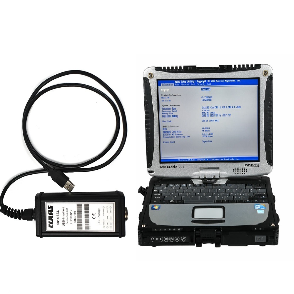 CLAAS Truck Diagnostic Tool Agricultural Machinery Claas Diagnostic Kit (CANUSB) Metadiag Diagnostic System CDS V7.51 Plus Panasonic CF19 Laptop Ready To Use