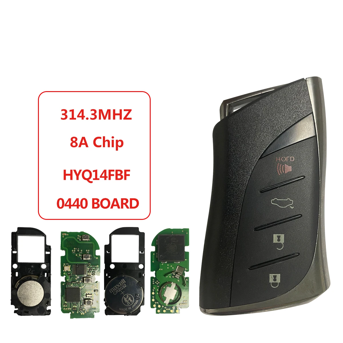 Samrt Key For US Lexus EX350 LS500H 2018 2019 HYQ14FBF Board 0440 314.3FSK 8AChip Promixity Card Remote Car Key