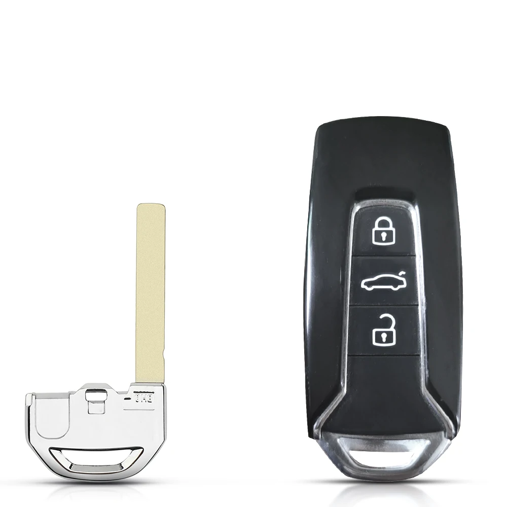 3 Button Smart Remote Key Case For Volkswagen Touareg 2018 2019