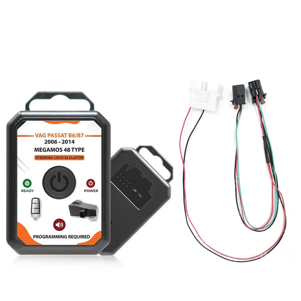 EIS ESL ELV Steering Lock Emulator For VW Passat B6 B7 MEGAMOS 48 Type With Connection Cable
