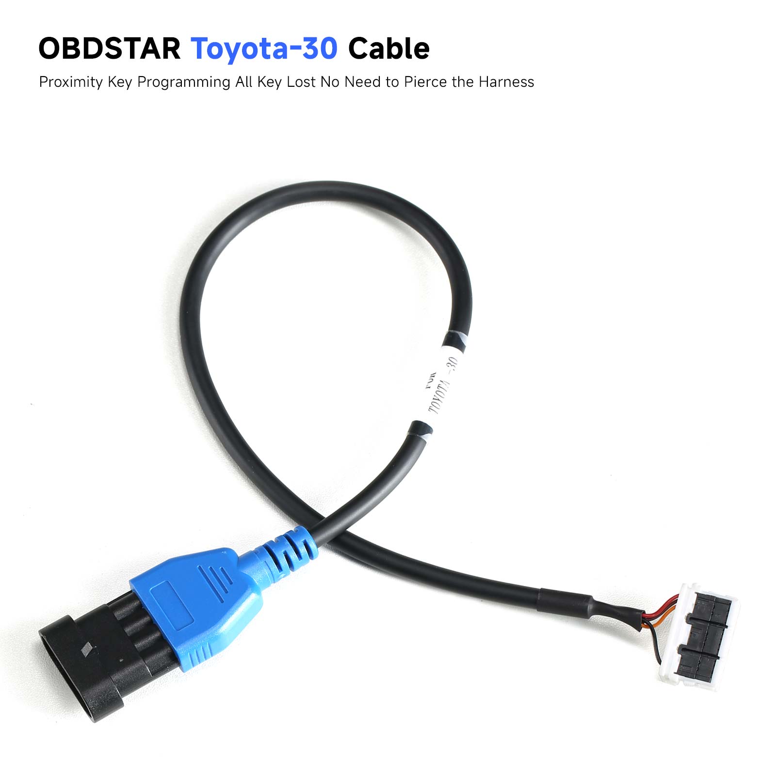 NEW OBDSTAR Toyota-30 V2 Cable Proximity Key Programming All Key Lost Support 4A and 8A-BA No Need to Pierce the Harness For X300DP Plus/ X300 Pro4