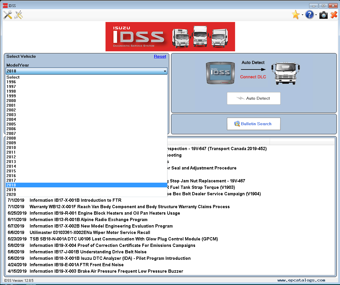 2023.09 ISUZU US-IDSS II Truck Diagnostic System ISUZU IDSS (USA) Diagnostic Service System