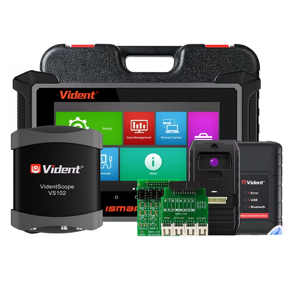 VIDENT ISMART810 Car Diagnostic Scanner ECU Coding Key Programming 40+ Services Topology Map DoIP&CAN FD With Oscilloscope