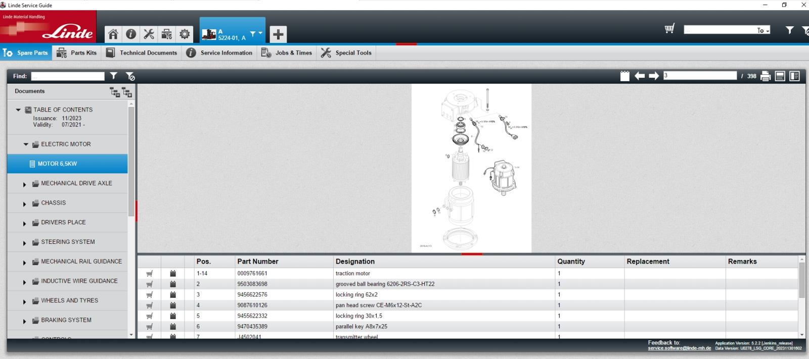 2023.11 Linde Service Guide LSG V5.2.2 U0278 EPC+Service Information