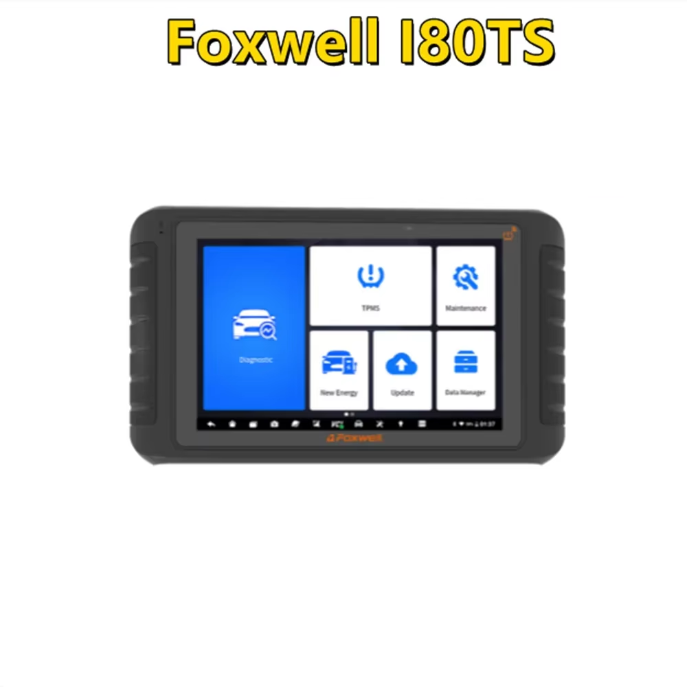 Foxwell i80TS Premier Diagnostic Platform Full Systems TPMS Car Tyre Sensor Programming Scanner 10.1 inch OE-level Universal Diagnosis Update of Foxwell i80MAX