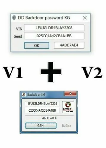 Detroit Diesel Backdoor Password calculator V1 + V2 2020 (BACKDOOR DDDL)