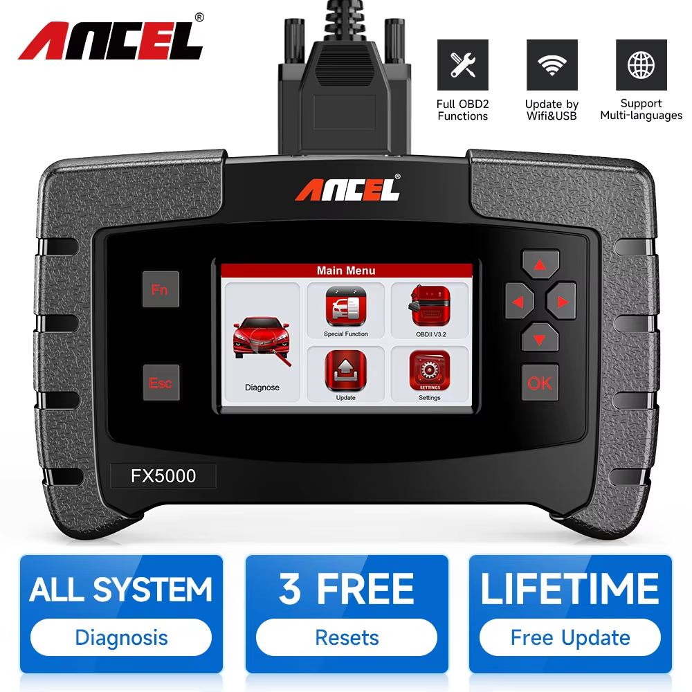 ANCEL FX5000 OBD2 Scanner Full System ABS EPB Oil Reset Car Code Reader Professional Auto Diagnostic Tool Lifetime Free Update