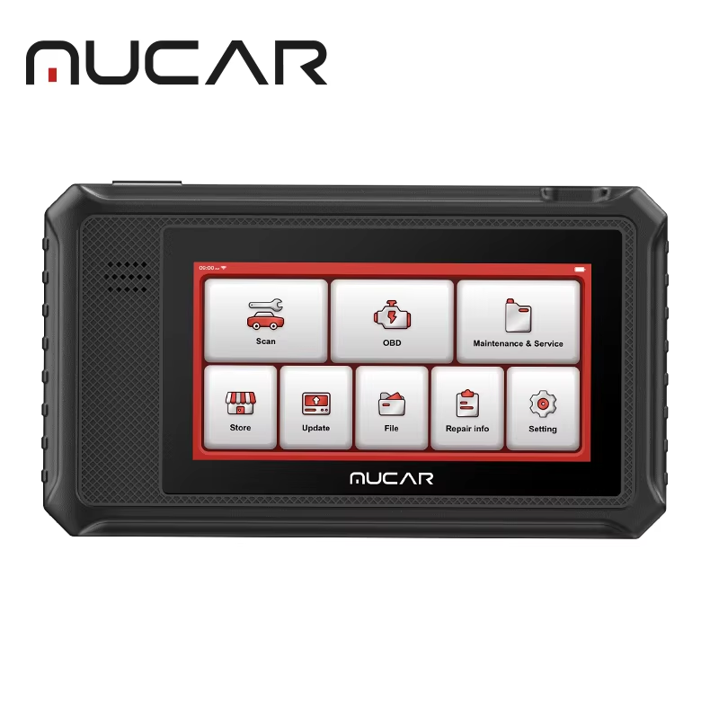 MUCAR VO6 Full Systems Auto OBD2 Scanner Action Test ECU Coding Code Reader 28 Resets Lifetime Free Update Car Diagnostic Tools