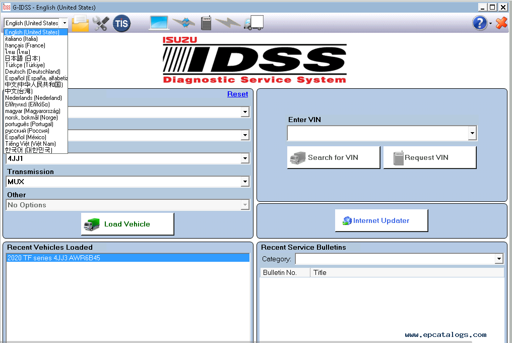 Isuzu G-IDSS V21.07.4.1 Diagnostic Service Software 2024.11