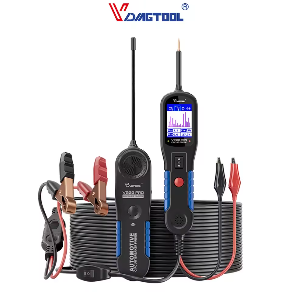 2024 VDIAGTOOL V200 Pro Automotive Power Circuit Probe Tester Breaker Finder Tools 12/24V Electrical Open Short Circuit Finder