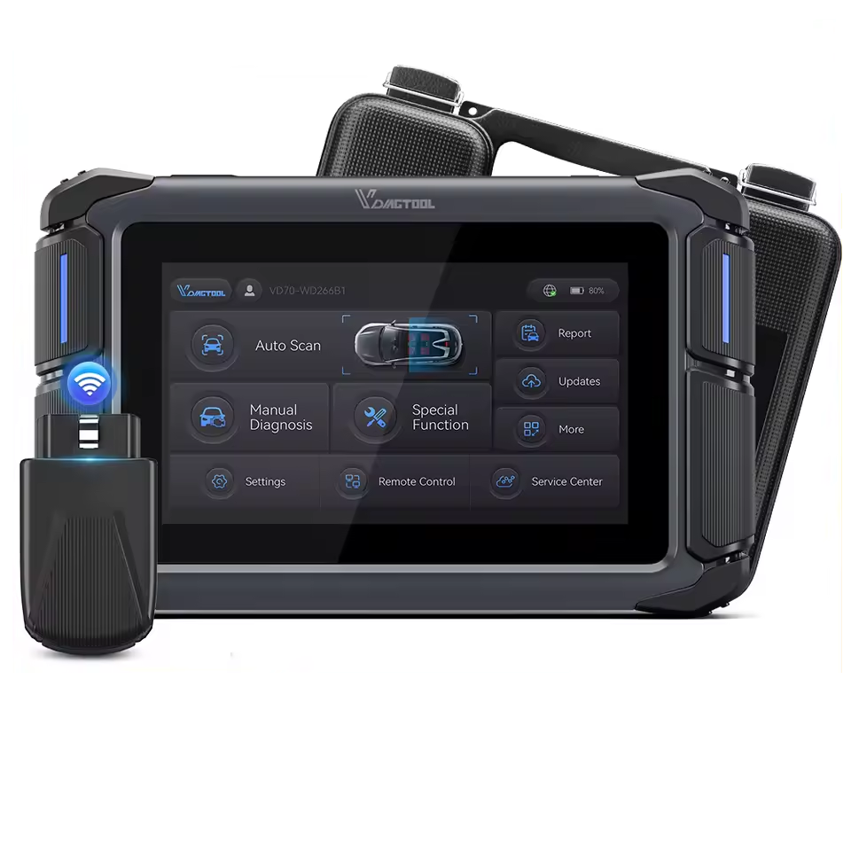 2024 VDIAGTOOL VD70S VD70 BT Bluetooth Automotive Scanner Wireless WIFI Car Diagnostic Scan Tools ECU Coding 36+ Services CANFD DOIP