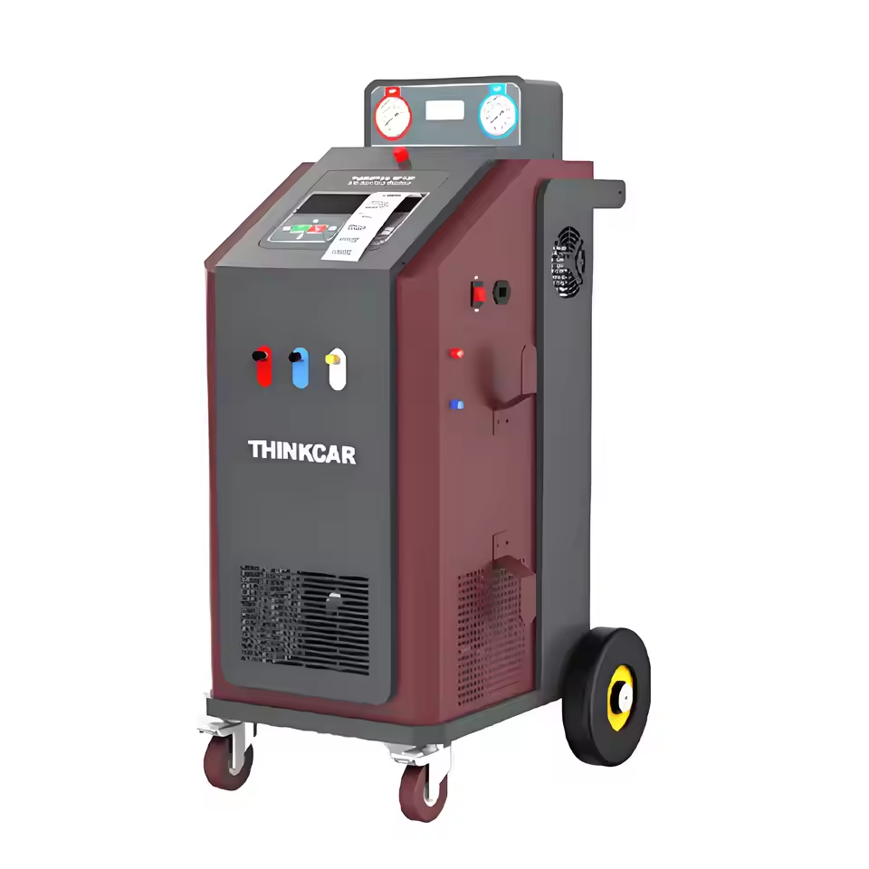 THINKCAR AC100 Car A/C Service Station Intelligent Refrigerant Recovery Filling Vacuuming Refueling Car AC Service Machine