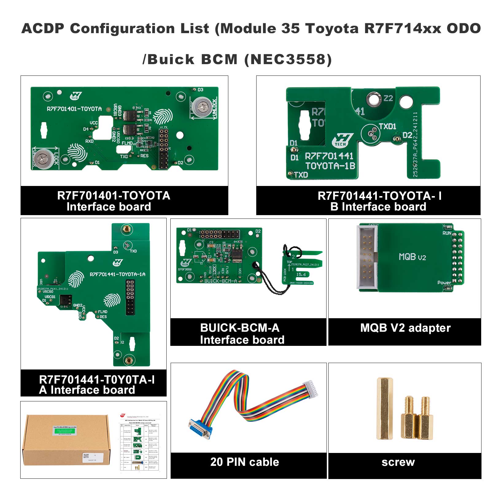 Yanhua Mini ACDP ACDP-2 Module 35 Module35 for Toyota R7F714xx ODO/Buick BCM (NEC3558) Mileage Correction