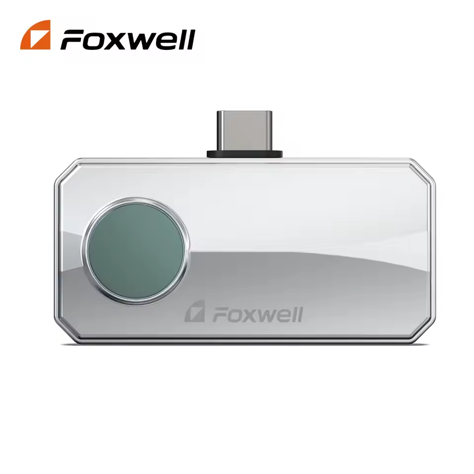 FOXWELL RT100 Infrared Thermal Imaging Camera for Android &IOS Smartphone 256x192 IR Resolution Thermal Camera for Home Inspection