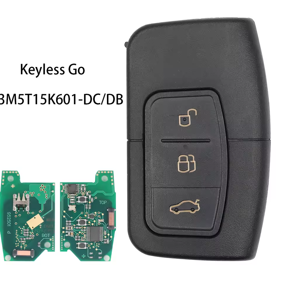 Keyless Go Smart Card Key For Ford C-Max Focus MK2 Kuga Mondeo Galaxy 3M5T15K601-DC/DB 433.92MhzID46 PCF7952 4D63 Chip