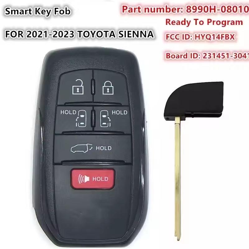 UNLOCKED NEW FOR 2021 2022 2023 TOYOTA SIENNA SMART KEY FOB KEYLESS REMOTE 312/314.3MHZ HYQ14FBX 231451-3041 8990H-42380