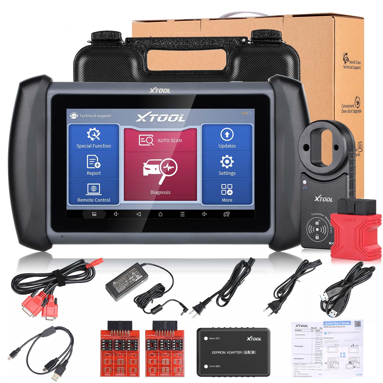 Newest XTOOL IK618 X100 Key Programmer Car OBD2 Diagnostic Tools X100 PAD3 Key Programmer 38+ Reset Serve Bi- Directional Control