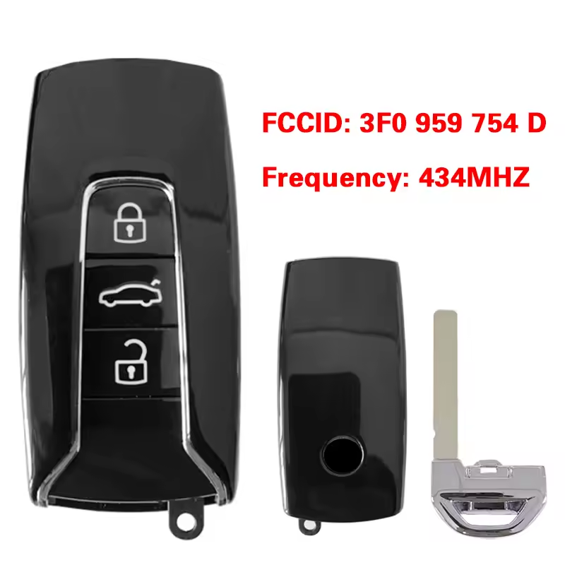 CN001089 Original MLB Car Smart Key Part No 3F0 959 754 D For VW Touareg 2018+Keyless GO 434MHz With Immboliliser System