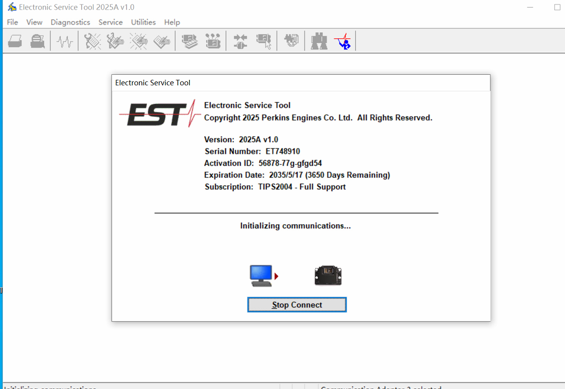2025.03 PERKINS EST 2025A Electronic Service Software + One PC Activation