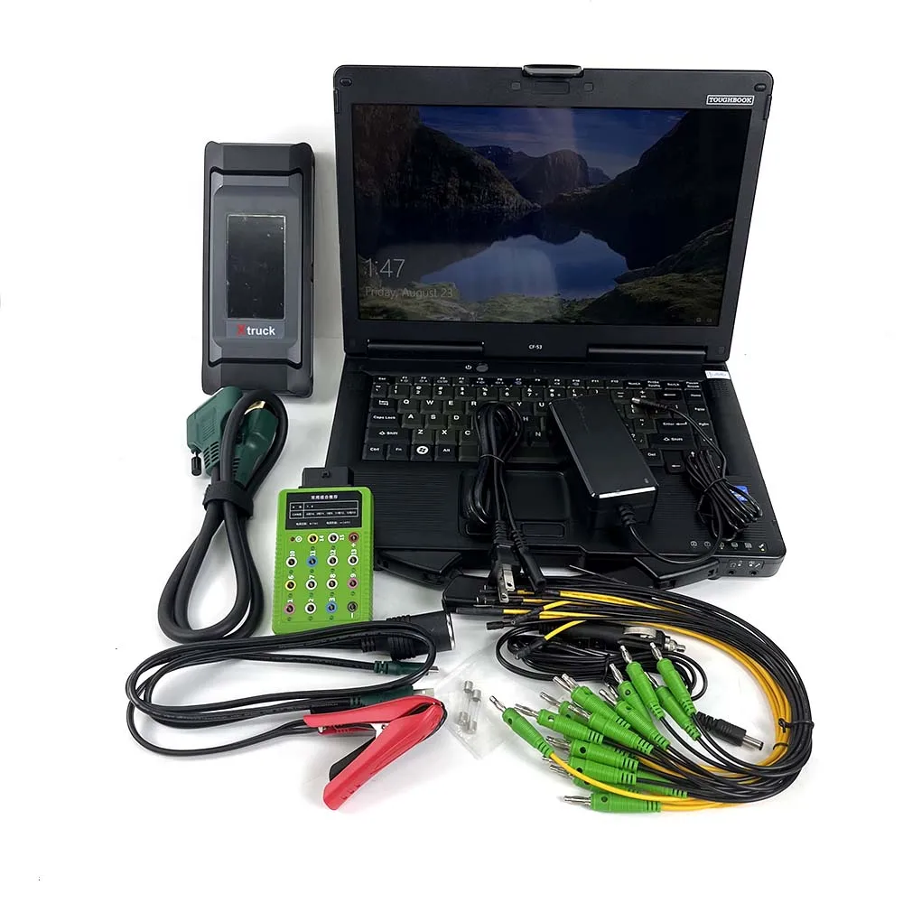 Xtruck FAST SINOTRUCK Voith Faw Trailer Truck Diagnostic Chassis Inspection Tool ZF Gearbox Transmission Testman Plus Panasonic CF53 Laptop Ready to Use