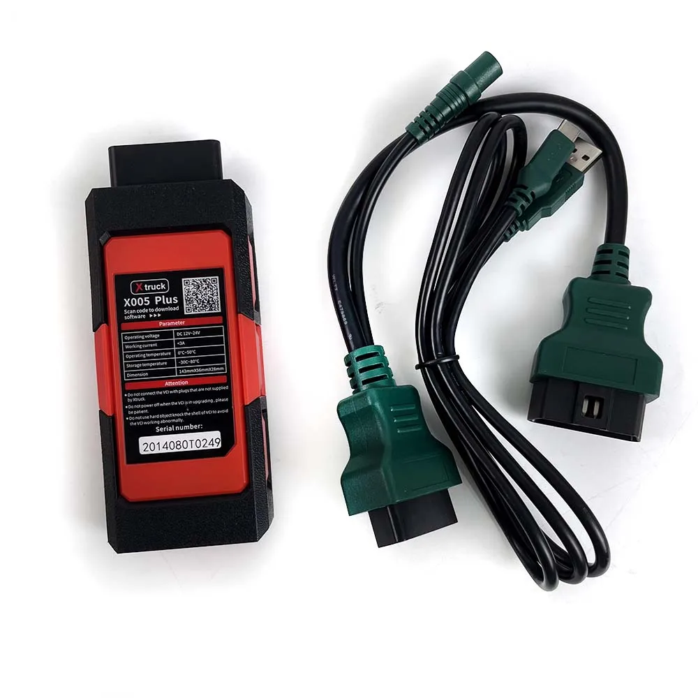 Xtruck X005 Plus Intelligent Diagnosis ECU Quick Flashing Diagnosis Support for SHACMAN, SINOTRUCK, DongFeng, FAWDE, Weichai